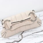 Replica Gucci Horsebit Chain Shoulder Bag White - 1:1 premium replica handbag