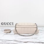 Replica Gucci Horsebit Chain Shoulder Bag White - high-end replica designer purse