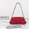 Replica Gucci Horsebit Chain Shoulder Bag Red - designer handbag clone