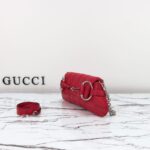 Replica Gucci Horsebit Chain Shoulder Bag Red - 1:1 premium replica handbag