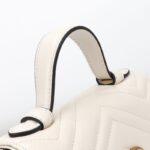 Replica Gucci GG Marmont Top Handle White - 1:1 premium replica handbag