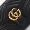 Replica Gucci GG Marmont Top Handle Black - premium superclone handbag