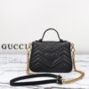 Replica Gucci GG Marmont Top Handle Black - premium superclone handbag