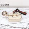 Fake Gucci Horsebit 1955 Double G Mini White - best quality fake designer bag