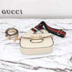 Replica Gucci Horsebit 1955 Double G Mini White
