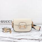 Replica Gucci Horsebit 1955 Double G Mini White - high-quality designer bag dupe