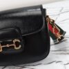 Replica Gucci Horsebit 1955 Double G Mini Black - best quality fake designer bag