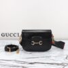 Replica Gucci Horsebit 1955 Double G Mini Black - top-grade luxury bag dupe