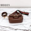 Fake Gucci Horsebit 1955 Double G Mini Brown - affordable luxury replica bag