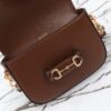 Fake Gucci Horsebit 1955 Double G Mini Brown - premium superclone handbag