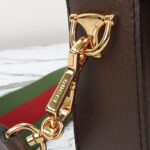 Replica Gucci Horsebit 1955 Double G Mini Brown Canvas - 1:1 premium replica handbag