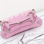 Replica Gucci Horsebit Chain Shoulder Bag Pink