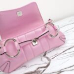 Replica Gucci Horsebit Chain Shoulder Bag Pink - 1:1 premium replica handbag