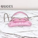 Replica Gucci Horsebit Chain Shoulder Bag Pink