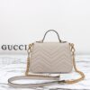 Fake Gucci GG Marmont Top Handle Beige - best quality fake designer bag