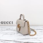 Replica Gucci GG Marmont Top Handle Beige - high-quality designer bag dupe