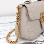 Replica Gucci GG Marmont Top Handle Beige