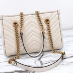 Replica Gucci GG Marmont Tote White