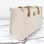 Replica Gucci GG Marmont Tote White - elite factory replica handbag