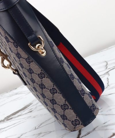 Replica Gucci Medium Bucket Blue - 1:1 premium replica handbag