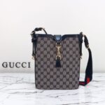 Replik Gucci Medium Bucket Blau