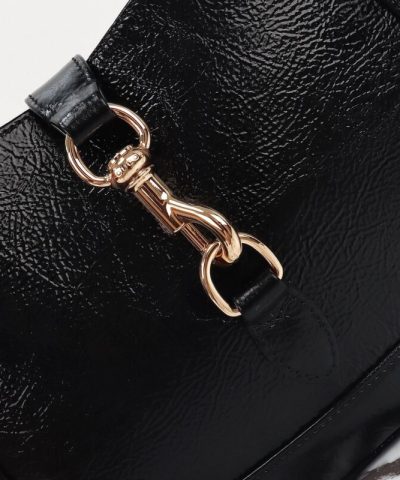 Replica Gucci G Jackie Small Patent Black - elite factory replica handbag