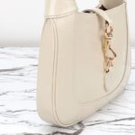 Replika kabelky Gucci G Jackie Small Patent White - kvalitní duplikát designové kabelky