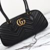 Fake Gucci Marmont Small Top Handle Black - ultra-realistic fake purse