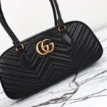 Replica Gucci Marmont Small Top Handle Black