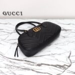 Replica Gucci Marmont Small Top Handle Black - affordable luxury replica bag