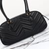 Fake Gucci Marmont Small Top Handle Black - elite factory replica handbag