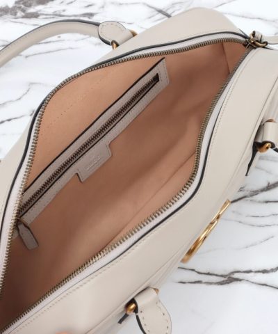Fake Gucci Marmont Small Top Handle White - premium superclone handbag
