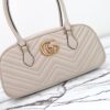 Fake Gucci Marmont Small Top Handle White - elite factory replica handbag