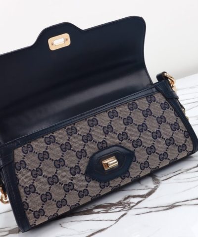Replica Gucci Luce Shoulder Bag In Black - top-grade luxury bag dupe