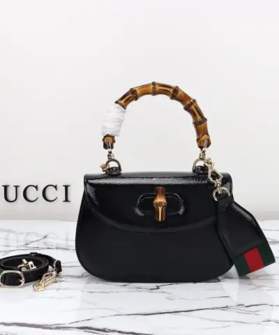 Fake Gucci Bamboo 1947 Black - best quality fake designer bag
