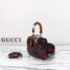 Replica Gucci Bamboo 1947 Patent Bordeaux - elite factory replica handbag