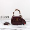 Replica Gucci Bamboo 1947 Patent Bordeaux - elite factory replica handbag