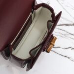 Replica Gucci Bamboo 1947 Patent Bordeaux - affordable luxury replica bag