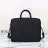 Fake Gucci Briefcase GG Leather Black - best quality fake designer bag