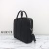 Fake Gucci Briefcase GG Leather Black - best quality fake designer bag