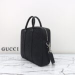 Replica Gucci Briefcase GG Leather Black
