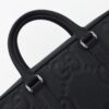 Fake Gucci Briefcase GG Leather Black - affordable luxury replica bag