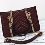 Replica Gucci GG Marmont Tote Bordeaux