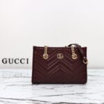 Replica Gucci GG Marmont Tote Bordeaux