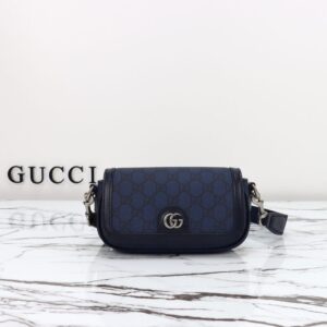 Replica Gucci Ophidia Super Mini Blue - affordable luxury replica bag