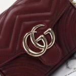 Replica Gucci Marmont Mini Top Handle Bordeaux - 1:1 premium replica handbag