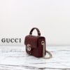 Replica Gucci Marmont Mini Top Handle Bordeaux - premium superclone handbag