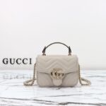 Replica Gucci Marmont Mini Top Handle Beige - premium superclone handbag