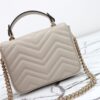 Replica Gucci Marmont Mini Top Handle Beige - affordable luxury replica bag