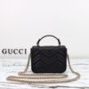 Replica Gucci Marmont Mini Top Handle Black - 1:1 premium replica handbag